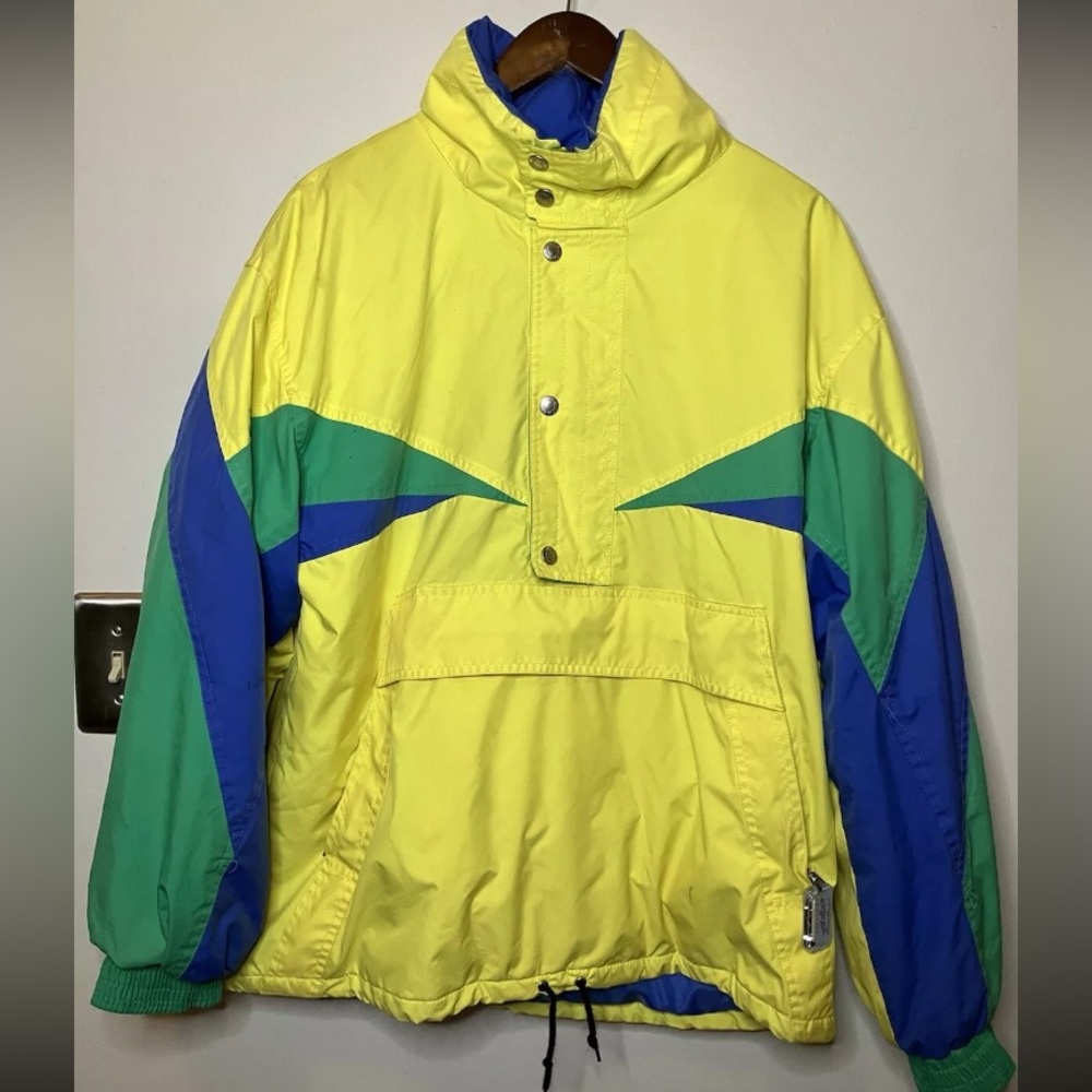 Vintage Killy France Womens Ski/Snowboard Winter Jacket Yellow Size M